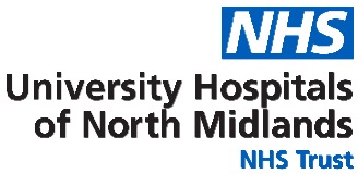 University Hospitals of North Midlands NHS Trust logo