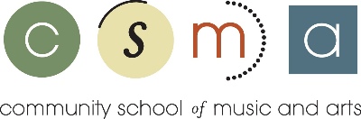 Community School of Music and Arts logo