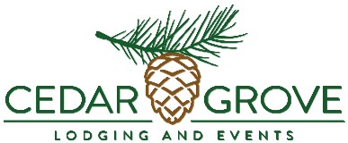 Cedar Grove Lodging and Events logo