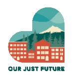 Our Just Future logo