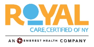 Royal Care Certified Home Health Care logo