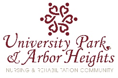University Park Nursing & Rehab Center logo
