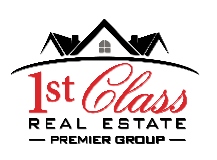 1st Class Real Estate logo