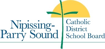 Nipissing-Parry Sound Catholic District School Board logo