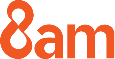 8am logo