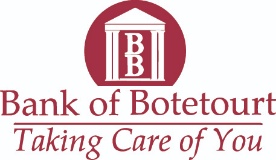 Bank of Botetourt logo
