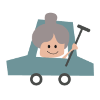 En Voiture Simone logo