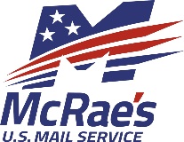 McRae's U.S. Mail Service, Inc. logo