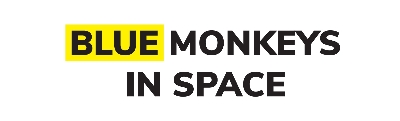 Blue Monkeys in Space logo